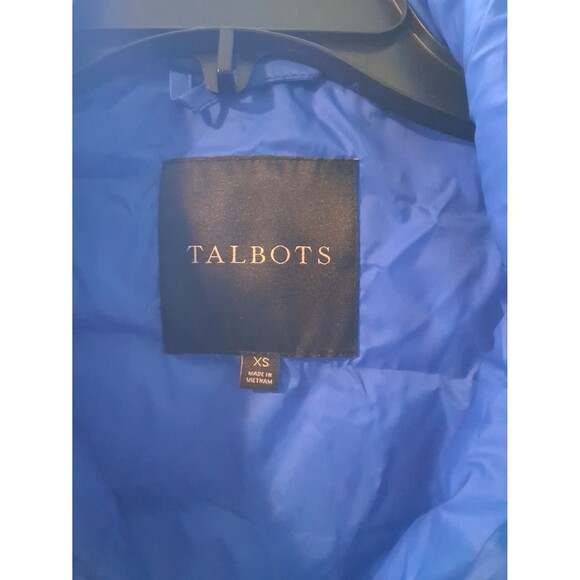 Talbots Quilted Puffer Vest Royal Blue XS - Picture 3 of 6